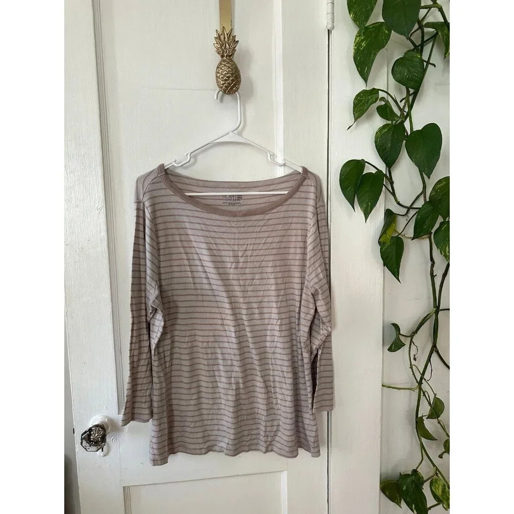 Time & Tru women’s size 2x-large striped top